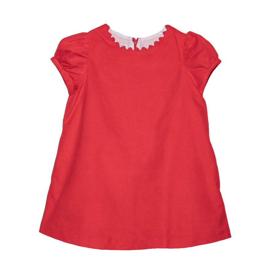 Francis Dress, Crimson Corduroy
