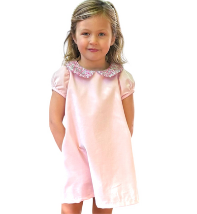 Francie Dress, Ballet Pink Velveteen
