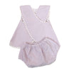 Augusta Two-Piece Bloomer Set, Violet Petal