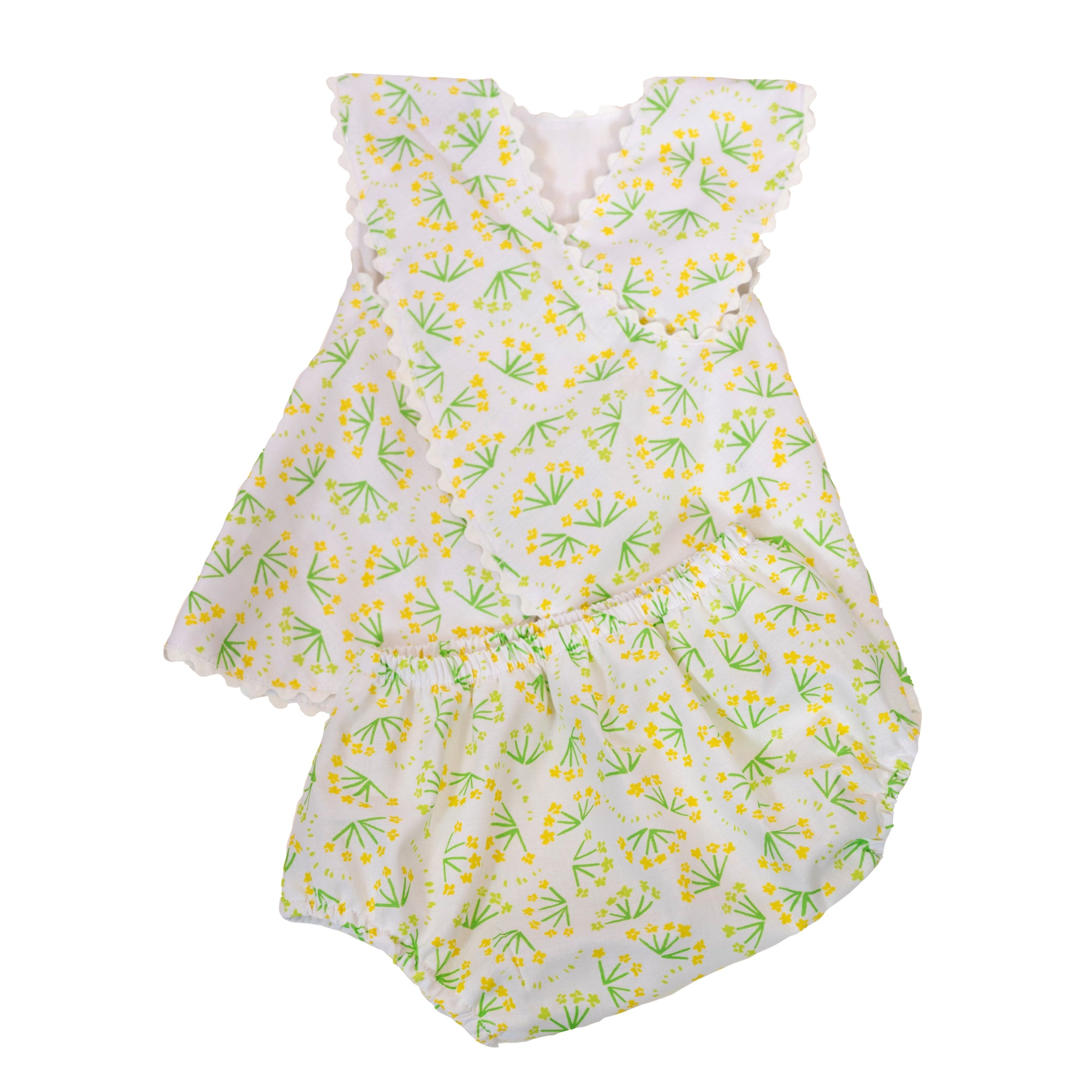 Augusta Two-Piece Bloomer Set, Buttercup