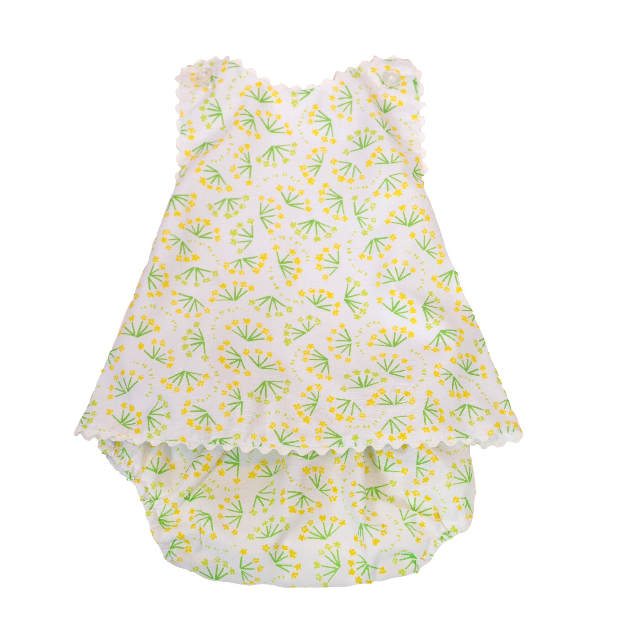 Augusta Two-Piece Bloomer Set, Buttercup