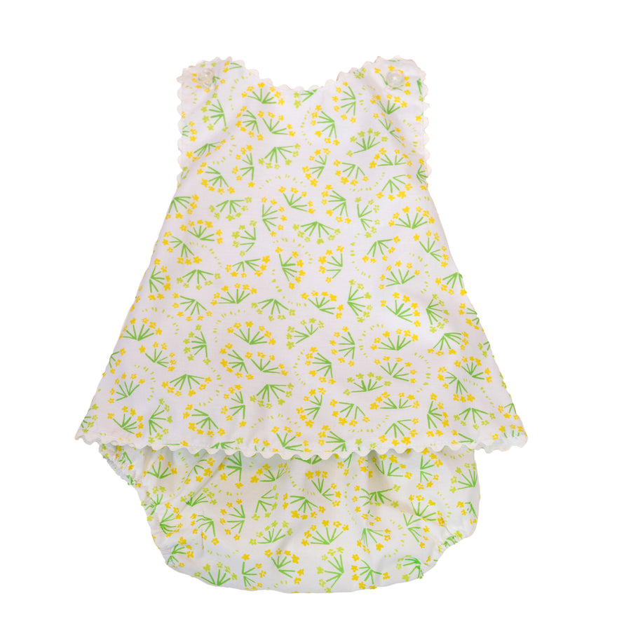 Augusta Two-Piece Bloomer Set, Buttercup