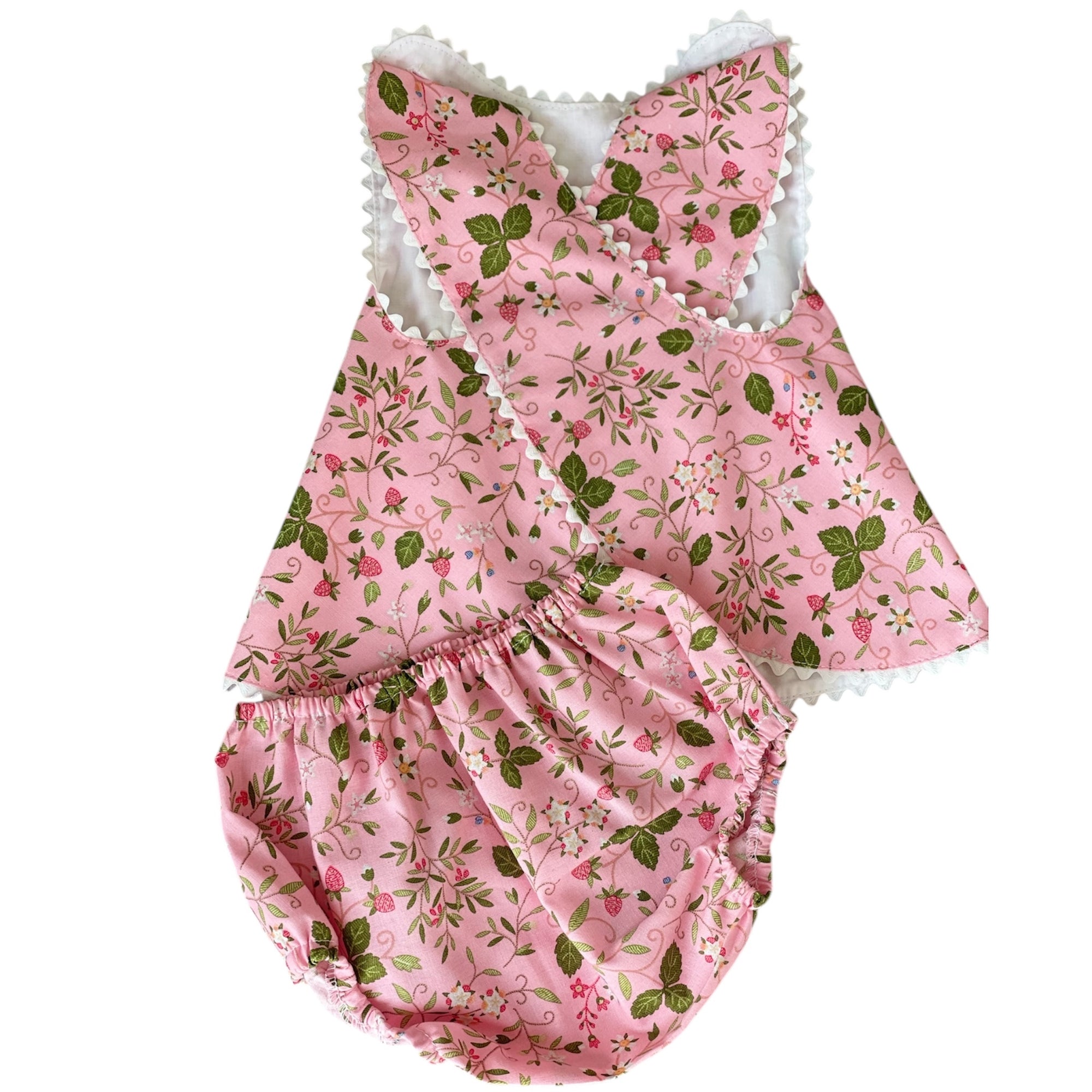 Augusta Two-Piece Bloomer, Strawberry Fields