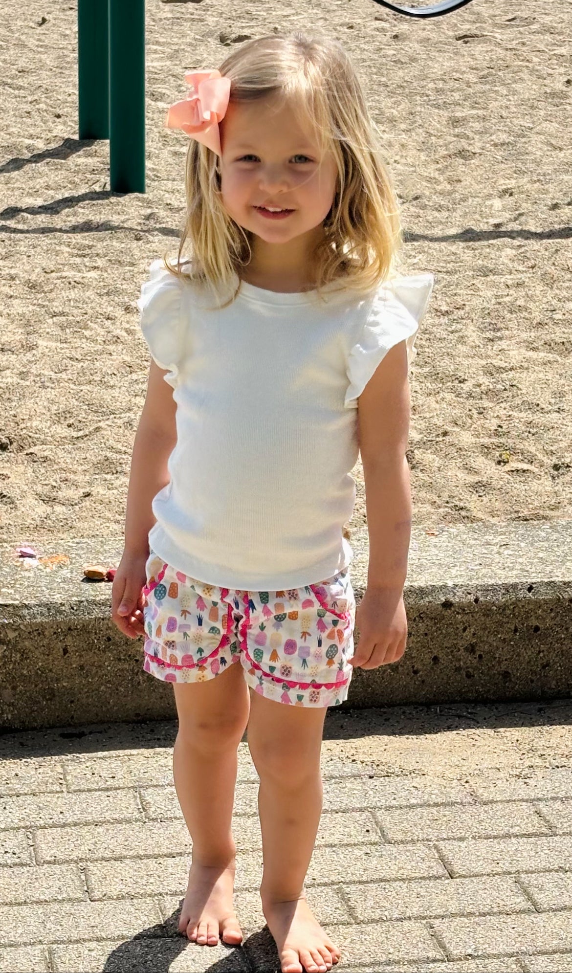 Girls Shorts, Pineapple