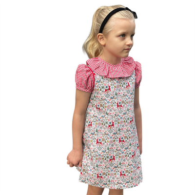 Shift Dress, Reindeer Waltz