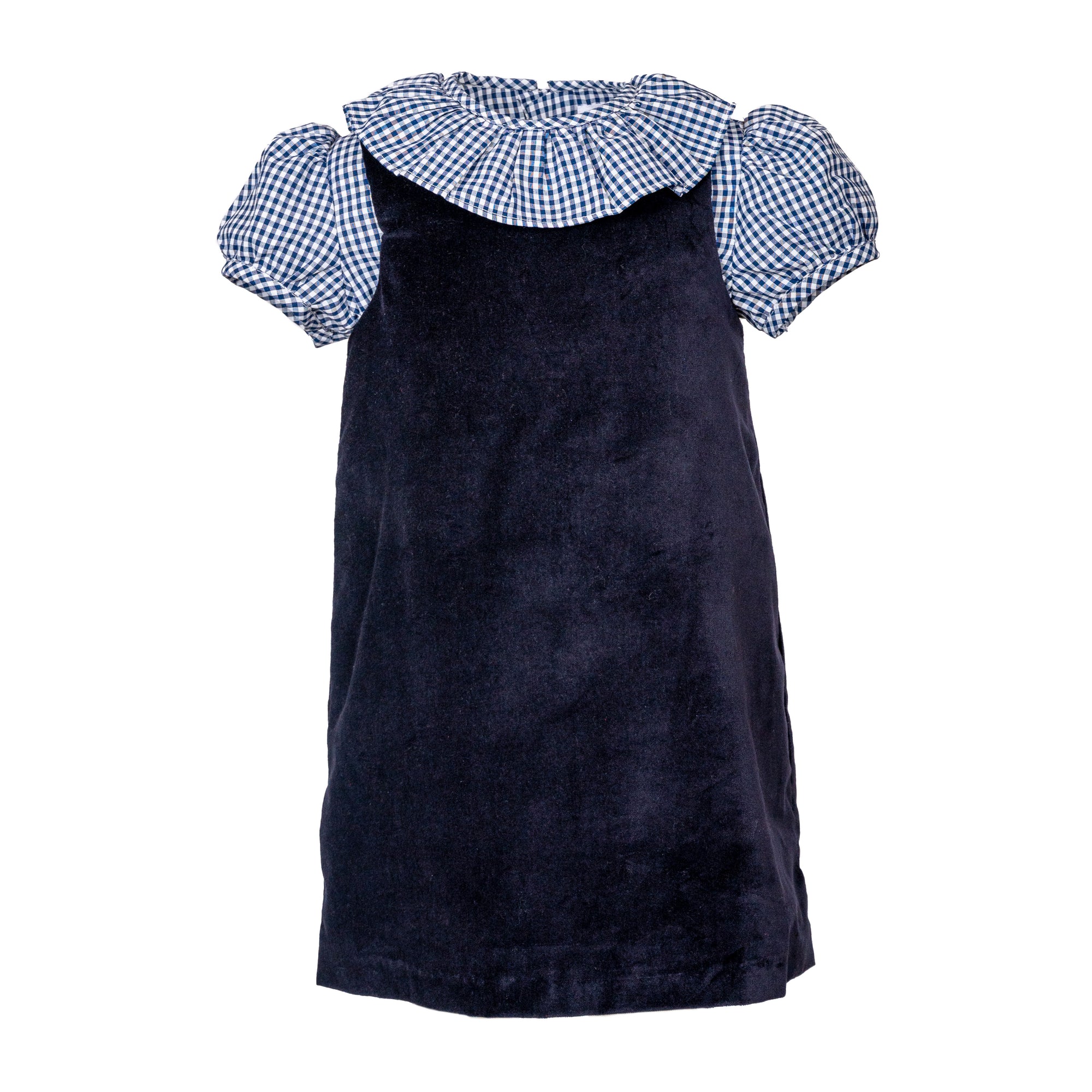 Molly Blouse, Navy Check