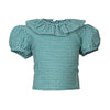Molly Blouse, Evergreen Check