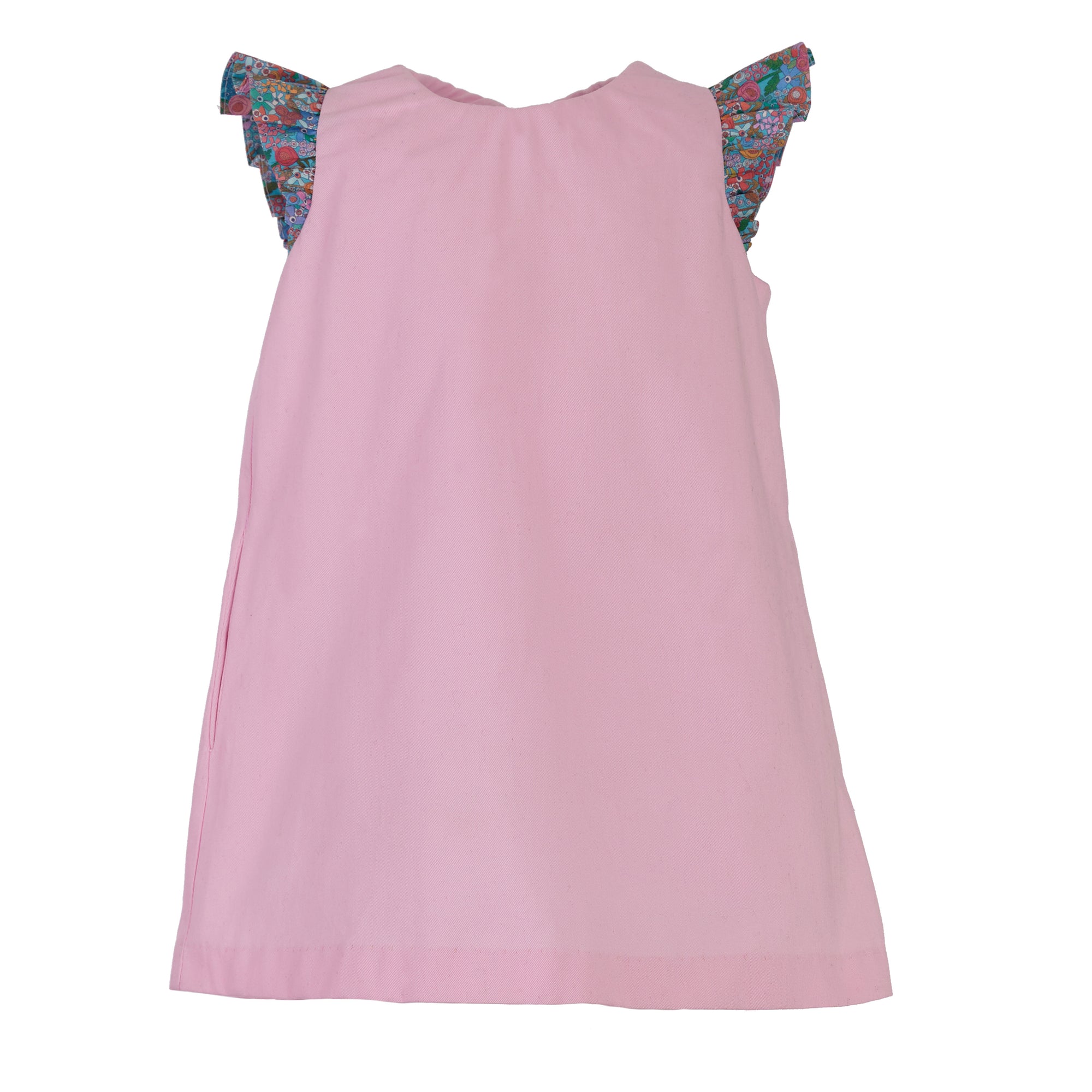 Francie Dress, Bubblegum Pink with Poppy Sleeve
