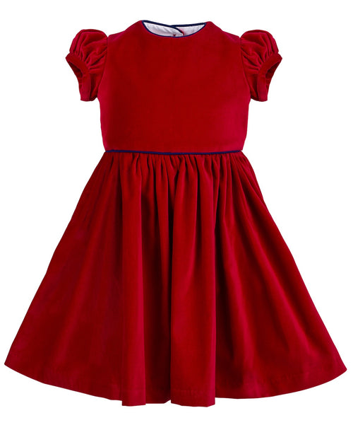 Georgie Dress, Ruby Red Velvet